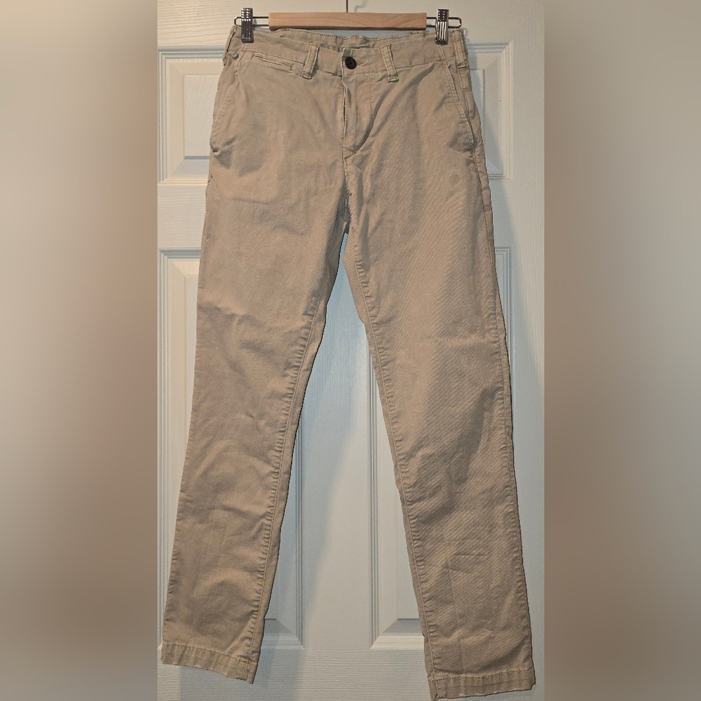American Eagle Slim Flex Khaki Men's Tan Pants 28 X 30